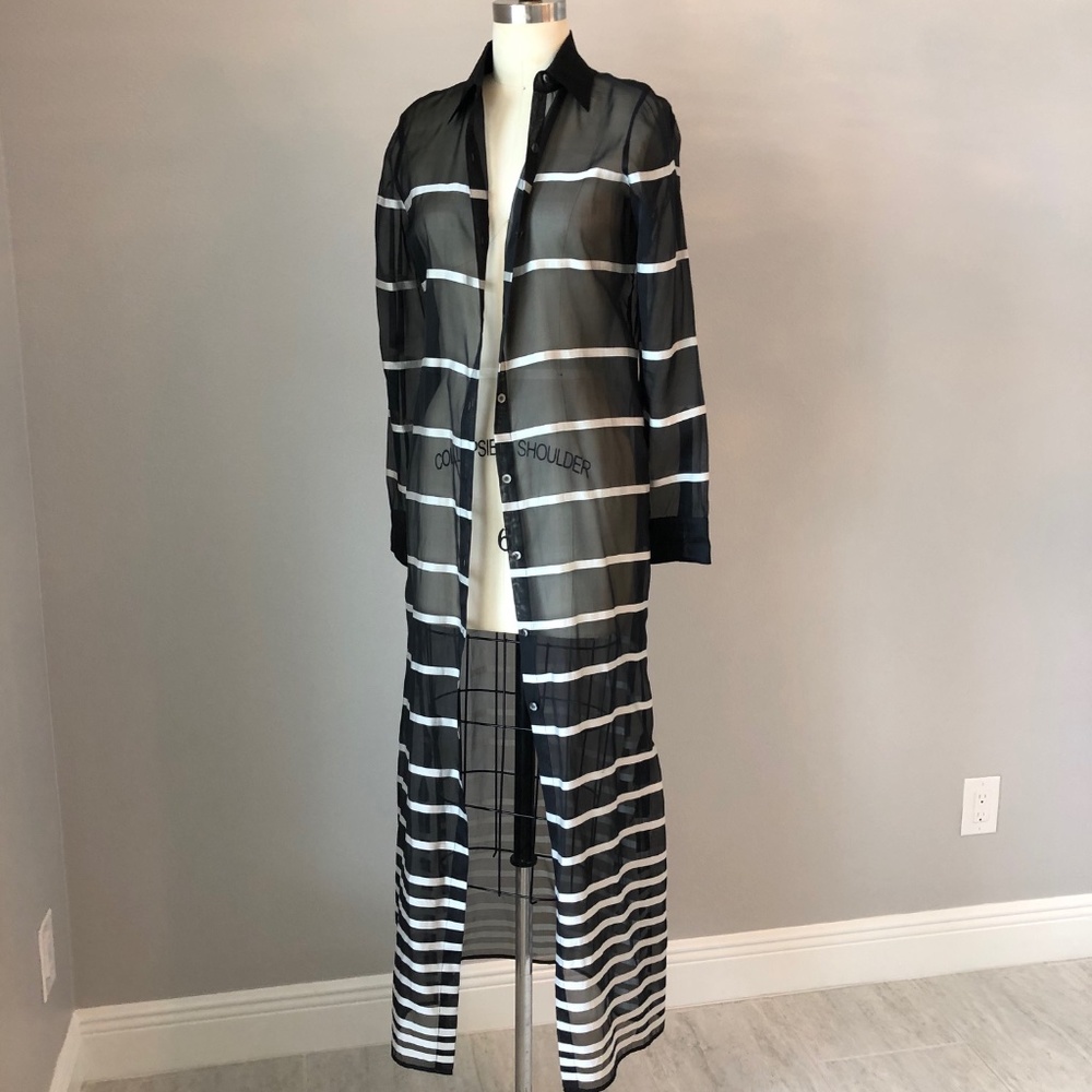 Carlisle Sheer Button Up Duster